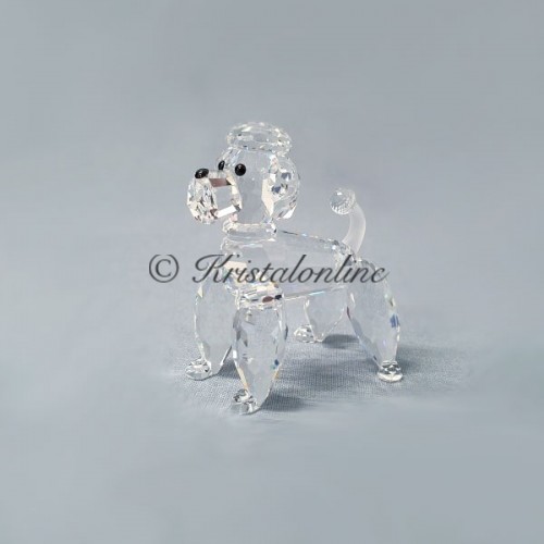 Swarovski Kristal | Silver Crystal | Onze beste vrienden | Poedel staand - Matte staart  | 167571